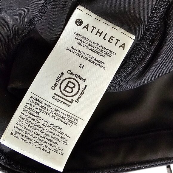 Athleta Womens Run With It Short 3.5", Black, Lined, Running, Athletic, Size M - Picture 6 of 7